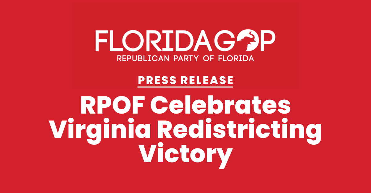 RPOF Celebrates Virginia Redistricting Victory